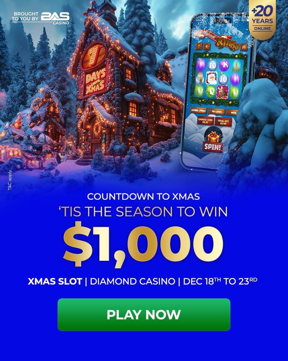 Countdown To Xmas 'TIS The Season To Win $1,000