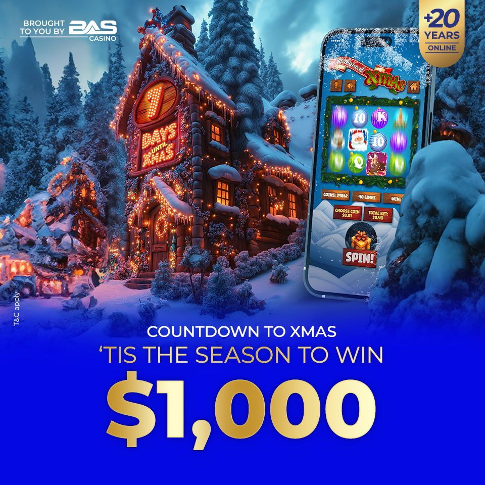 Countdown To Xmas 'TIS The Season To Win $1,000