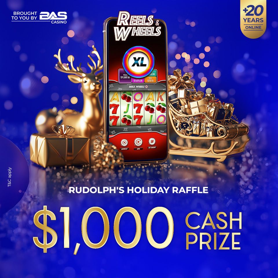 Rudolph's Holiday Raffle $1,000 Cash Prize