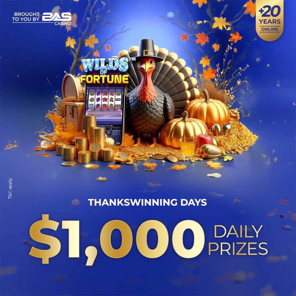 ThanksWinning Days $1,000 daily prizes