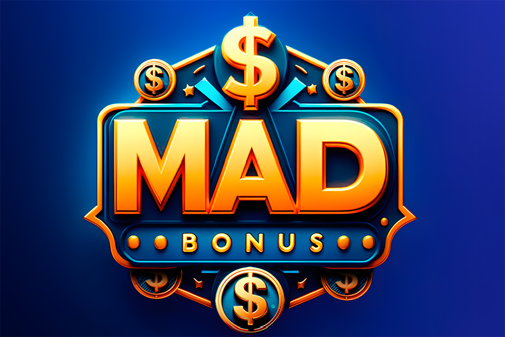 BetAnySports reward promotions mad bonus logo